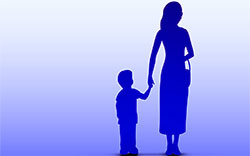 woman and child
