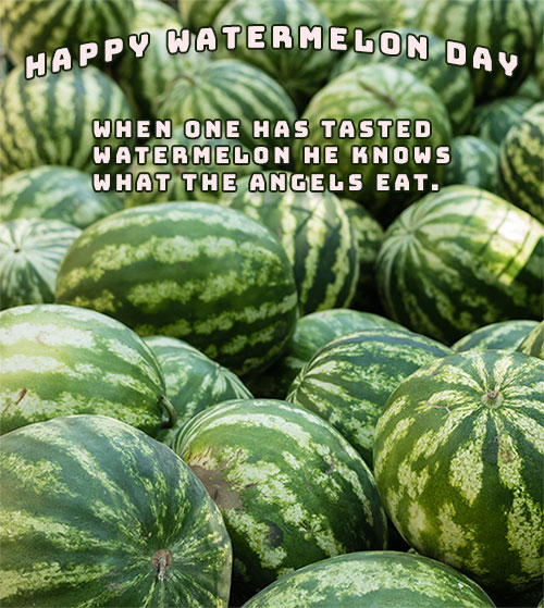 Happy Watermelon Day