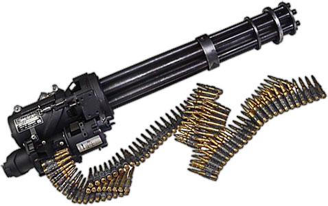 gatling gun