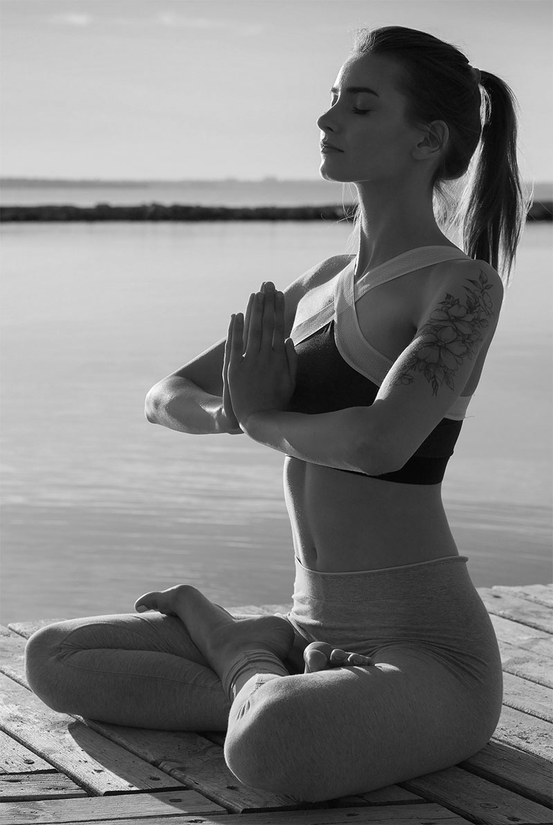 woman meditate