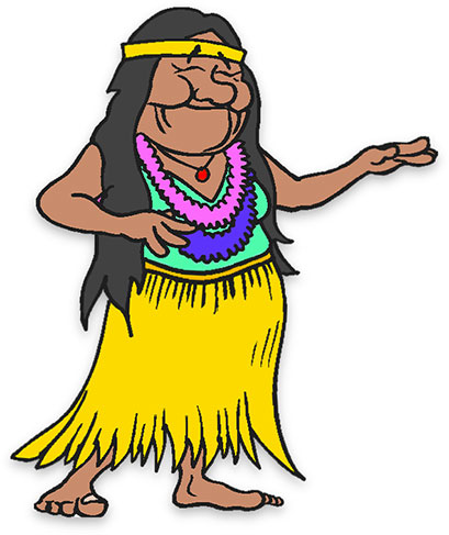 female hula dancer