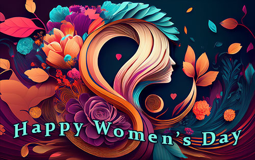Women's Day flower design
