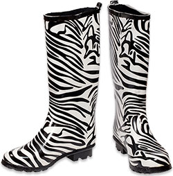 zebra boots