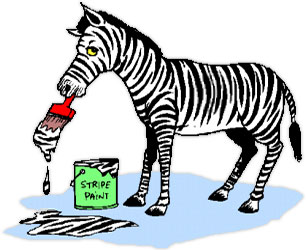 zebra painting